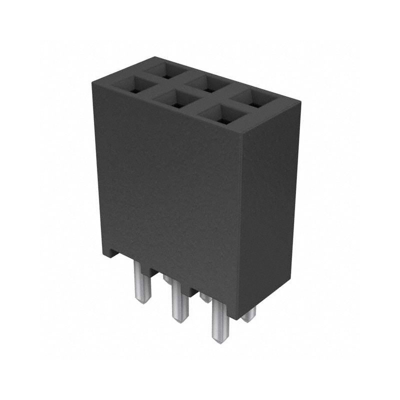 1 pcs : SSQ-103-01-F-D - CONN RCPT 6POS 0.1 GOLD PCB