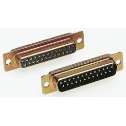 1 pcs - ITT Cannon Original D 25 Way Right Angle Through Hole D-sub Connector Socket, 2.8mm Pitch