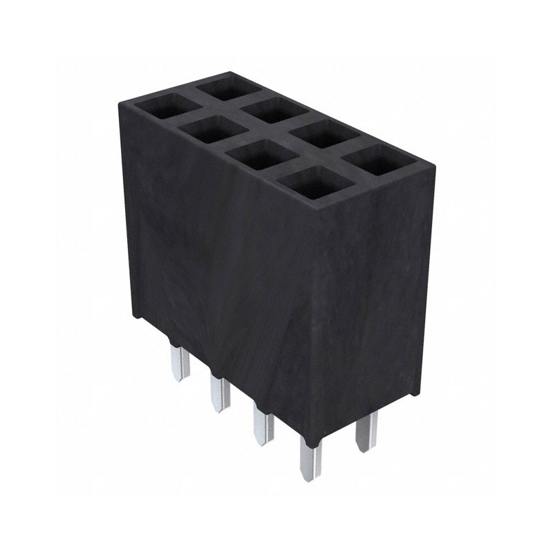 1 pcs : SSW-104-01-L-D - CONN RCPT 8POS 0.1 GOLD PCB