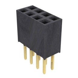 1 pcs : SSW-104-02-G-D - CONN RCPT 8POS 0.1 GOLD PCB