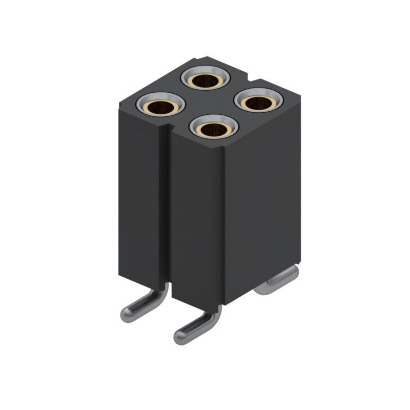 1 pcs : 803-43-004-30-001000 - CONN RCPT 4POS 0.1 GOLD SMD