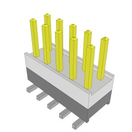 1 pcs : HW-05-08-F-D-250-SM - CONN HDR 10POS 0.1 STACK SMD