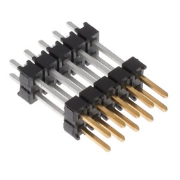 1 pcs : ZW-05-09-L-D-443-190 - CONN HDR 10POS 0.1 STACK T/H