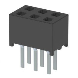 1 pcs : MMS-103-01-L-DV - CONN RCPT 6POS 0.079 GOLD PCB