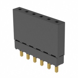 1 pcs : ESQ-106-12-G-S - CONN SOCKET 6POS 0.1 GOLD PCB