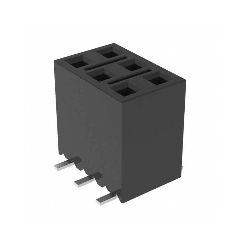 1 pcs : SSM-103-F-DV-BE - CONN RCPT 6POS 0.1 GOLD SMD