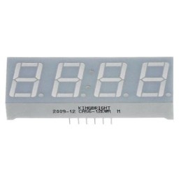 1 pcs - CA56-11SURKWA Kingbright 4 Digit 7-Segment LED Display, CA Red 24 mcd RH DP 14.2mm