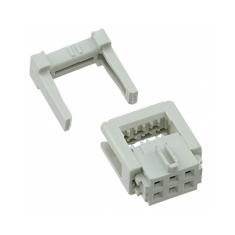 1 pcs : 09185065813 - CONN RCPT 6POS IDC 26-28AWG GOLD