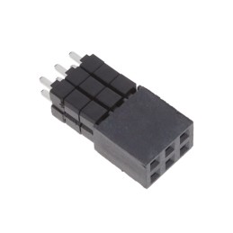 1 pcs : ESW-103-33-L-D - CONN SOCKET 6POS 0.1 GOLD PCB