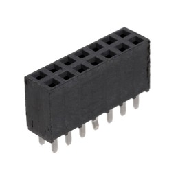 1 pcs : SSW-107-01-F-D-LL - CONN RCPT 14POS 0.1 GOLD PCB