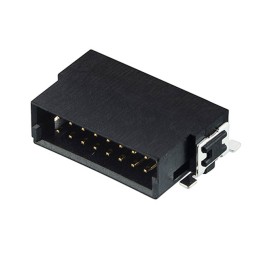 1 pcs : M55-7101642R - CONN HEADER SMD R/A 16POS 1.27MM