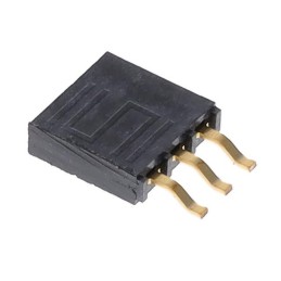 1 pcs : SMH-103-02-G-S - CONN RCPT 3POS 0.1 GOLD SMD R/A