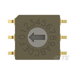 1000 pcs - TE Connectivity 16 Way Surface Mount Rotary Switch 16P, Screwdriver Actuator