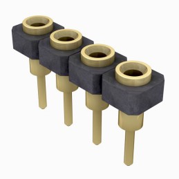 1 pcs : SL-104-G-11 - CONN RCPT 4POS 0.1 GOLD PCB