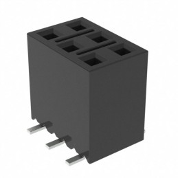 1 pcs : SSM-103-F-DV-K-TR - CONN RCPT 6POS 0.1 GOLD SMD