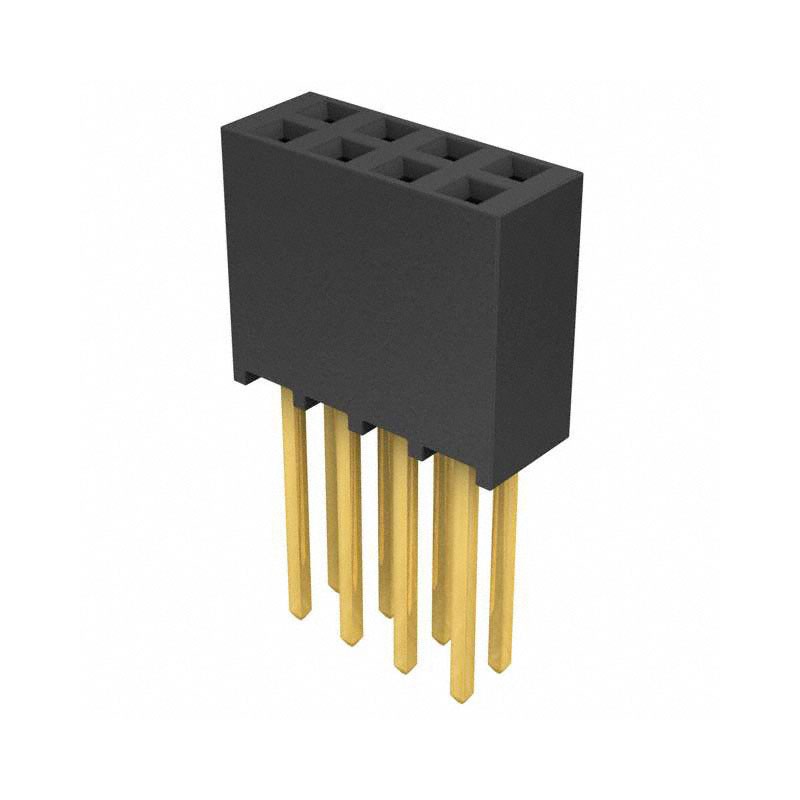 1 pcs : SSQ-104-03-G-D - CONN RCPT 8POS 0.1 GOLD PCB