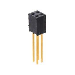 1 pcs : SSQ-102-04-G-D - CONN RCPT 4POS 0.1 GOLD PCB