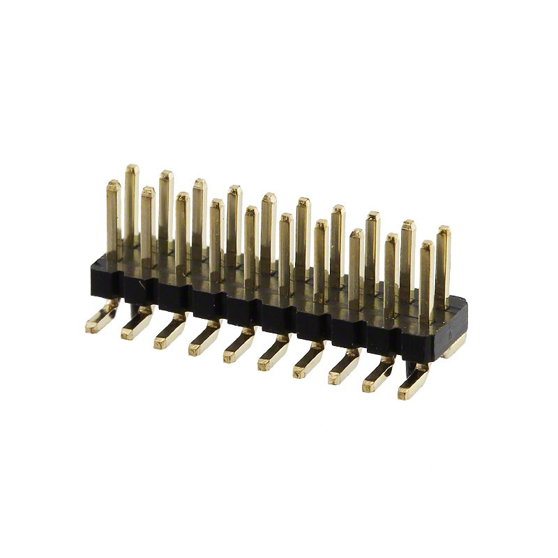 1 pcs : GRPB102VWQP-RC - CONN HEADER SMD 20POS 1.27MM