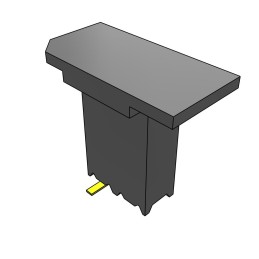 1 pcs : SSM-102-S-SV-P-TR - CONN RCPT 2POS 0.1 GOLD SMD