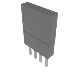 1 pcs : ESW-104-23-L-S - CONN SOCKET 4POS 0.1 GOLD PCB