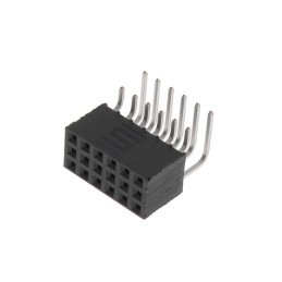 1 pcs : SSQ-106-02-T-Q-RA - CONN RCPT 18POS 0.1 TIN PCB R/A