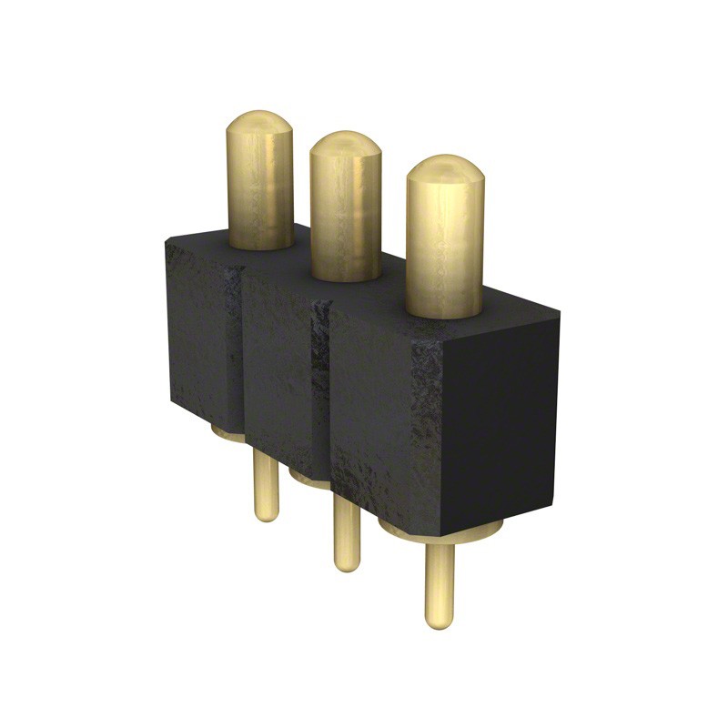 1 pcs : 821-22-003-10-003101 - CONN SPRING PISTON 3POS PCB