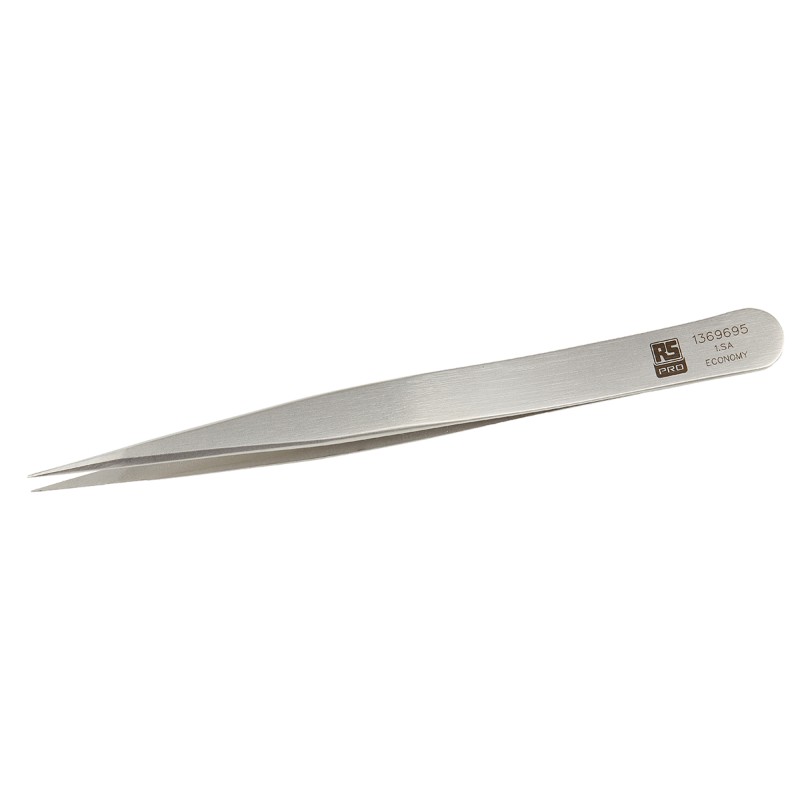 1 pcs - RS PRO 120 mm, Stainless Steel, Tweezers