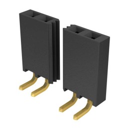 1 pcs : SSQ-106-02-G-S-RA - CONN RCPT .100' 6POS R/A SGL AU