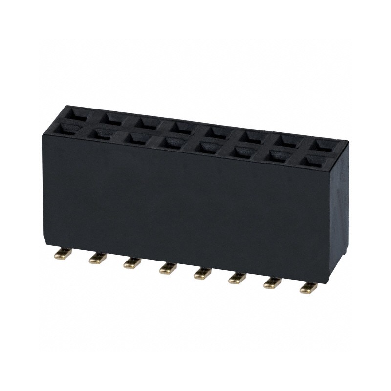 1 pcs : NPPC082KFMS-RC - CONN HDR 16POS 0.1 GOLD SMD