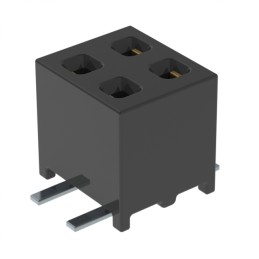 1 pcs : MMS-102-02-F-DV - CONN RCPT 4POS 0.079 GOLD SMD