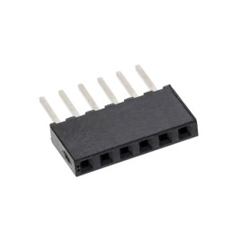 1 pcs : SQT-106-03-L-S - CONN RCPT 6POS 0.079 GOLD PCB