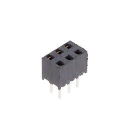 1 pcs : MMS-103-01-F-DV - CONN RCPT 6POS 0.079 GOLD PCB