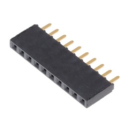 1 pcs : SSW-110-06-G-S - CONN RCPT 10POS 0.1 GOLD PCB