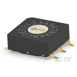 1000 pcs - TE Connectivity 16 Way Surface Mount Rotary Switch 16P, Screwdriver Actuator