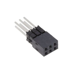 1 pcs : ESQ-103-24-T-D - CONN SOCKET 6POS 0.1 TIN PCB