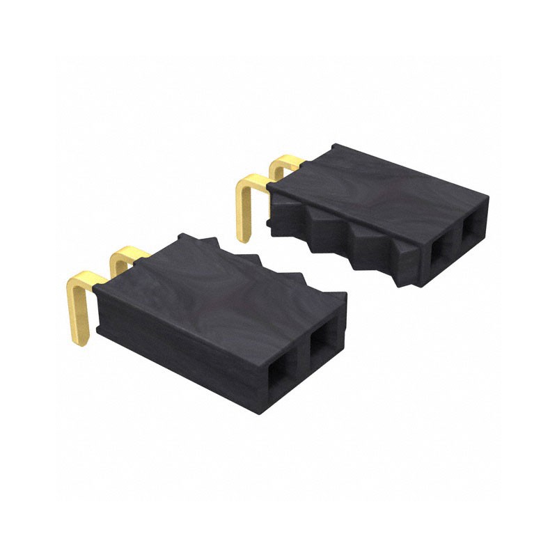 1 pcs : SSW-108-02-G-S-RA - CONN RCPT 8POS 0.1 GOLD PCB R/A