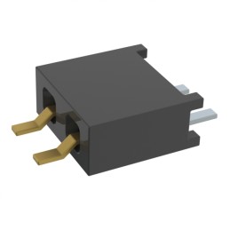 1 pcs : MMS-102-02-L-SH-TR - CONN RCPT 2P 0.079 GOLD SMD R/A