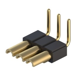 1 pcs : 830-10-003-20-005000 - CONN HDR STRIP SOLDER 3POS GOLD
