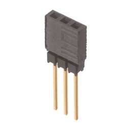 1 pcs : ESQ-103-14-G-S - CONN SOCKET 3POS 0.1 GOLD PCB