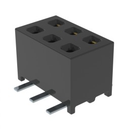 1 pcs : MMS-103-02-F-DV - CONN RCPT 6POS 0.079 GOLD SMD