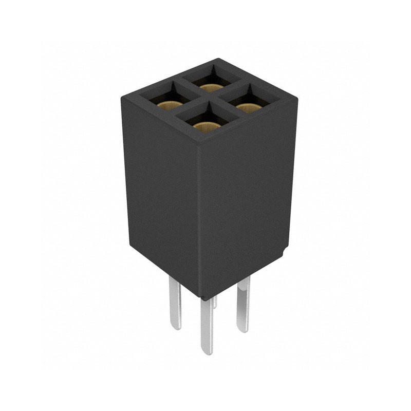 1 pcs : SFMC-102-01-L-D - CONN RCPT 4POS 0.05 GOLD PCB
