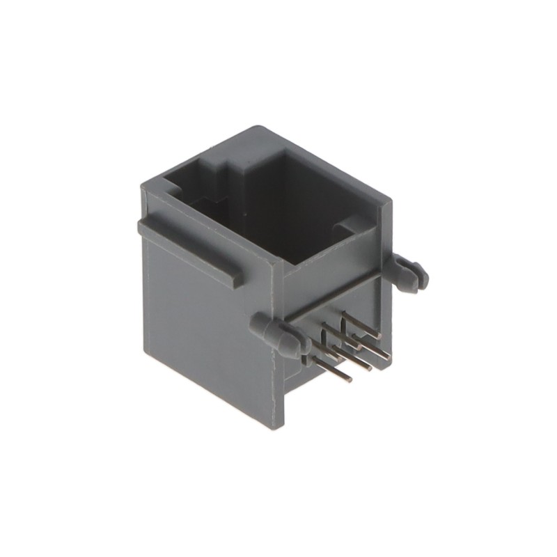 1 pcs : MJ3245-66-0 - 6P6C MOD JACK GREY OFFSET TOP LA