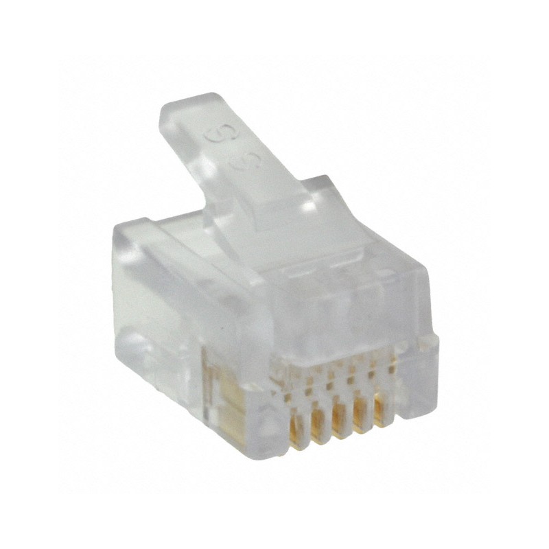 1 pcs : 937-SP-3066 - CONN MOD PLUG 6P6C UNSHIELDED