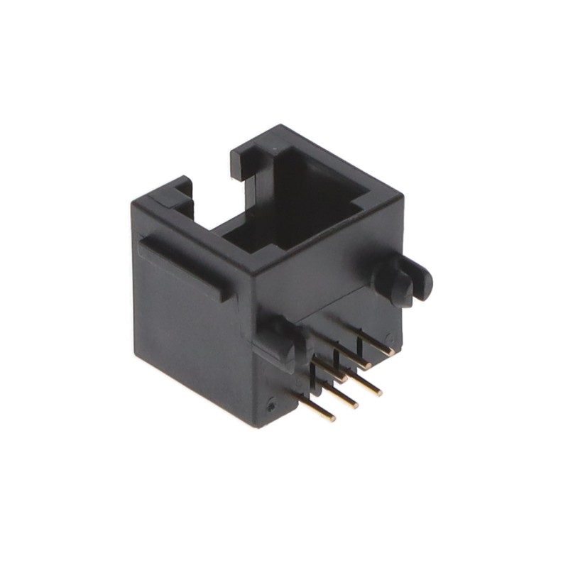 1 pcs : MJ3240-66-2 - 6P6C MOD JACK LOW PROFILE BLACK