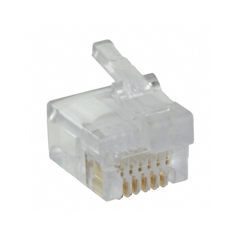 1 pcs : 937-SP-3066R-OST - CONN MOD PLUG 6P6C UNSHIELDED