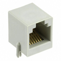 1 pcs : E5566-Q0LK22-L - CONN MOD JACK 6P6C R/A UNSHLD