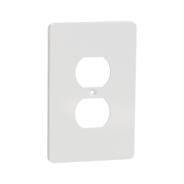 1 pcs : SQWS422011WH - 1 G MID+ DUPLEX OUTLET WALL PLAT