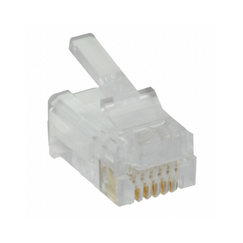 1 pcs : 937-SP-3066R-SL - CONN MOD PLUG 6P6C UNSHIELDED