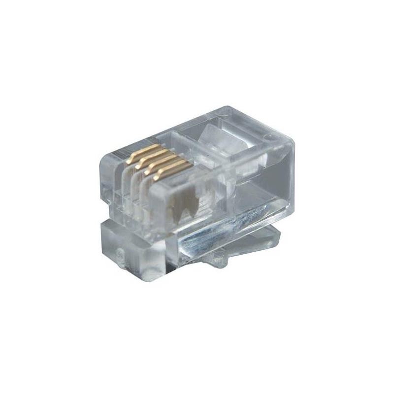 1 pcs : TD4P4HS - PLUG HANDSET (4X4)