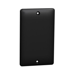1 pcs : SQWS140001BK - 1 GANG BLANK MATTE WALL PLATE BK